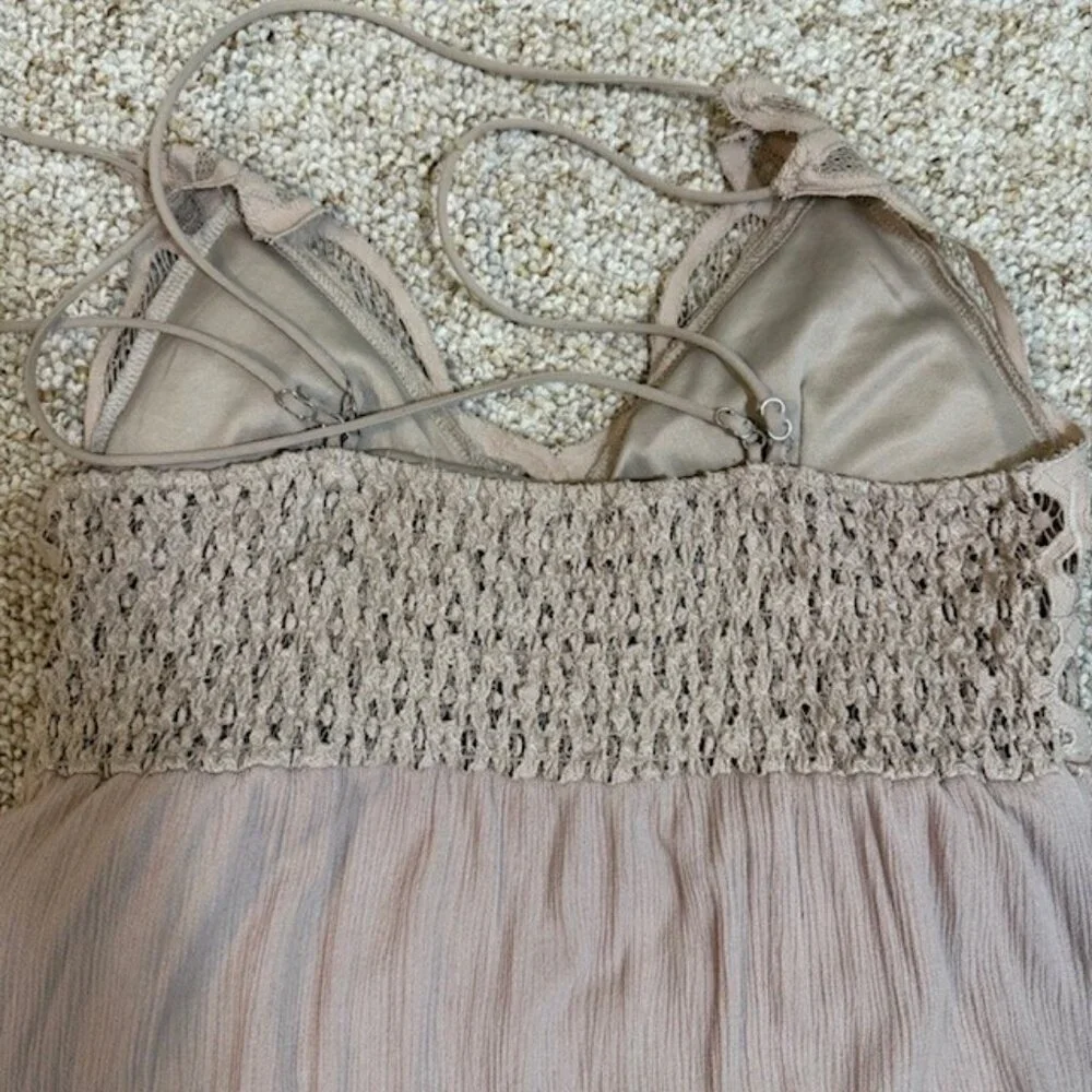 VINE & VALLEY Adella Maxi Slip Dress Size XL Stardust Lace Ruffle Boho Beach - Picture 11 of 11